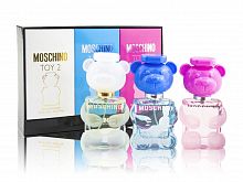 Парфюмерный набор Moschino Miniature Collection Toy 2/Toy 2 Bubble Gum EDT/Toy 2 Bubble Gum EDP 3x30 ml оптом в Владивосток 