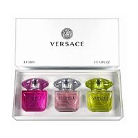 Парфюмерный набор Versace Bright Crystal/Bright Crystal Absolu/Yellow Diamond 3x30 ml оптом в Владивосток 